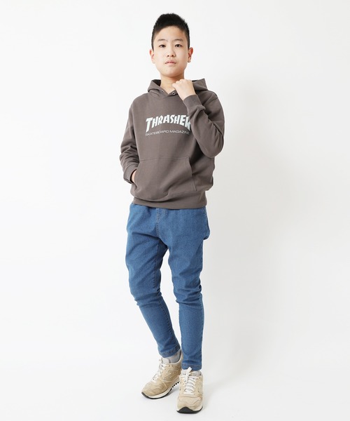 THRASHER(スラッシャー)の「THRASHER/スラッシャー キッズ MAG LOGO HOODY(パーカー・キッズ・ブラック×ホワイト/ホワイト×ブラック/オリーブ/チャコールグレー・130cm/150cm)」の8枚目の写真