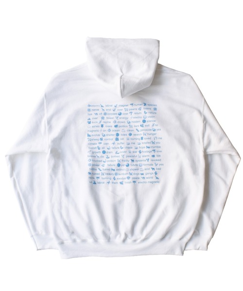 LABRAT(ラブラット)の「Nick Atkins×LABRAT "BACK 2 THE WILD" Hoodie(パーカー・メンズ・ホワイト/ブラック/パープル・LARGE/X-LARGE)」の13枚目の写真