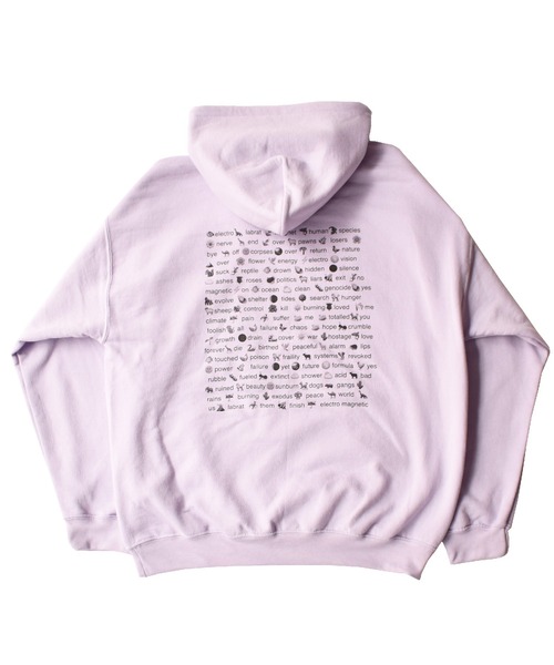 LABRAT(ラブラット)の「Nick Atkins×LABRAT "BACK 2 THE WILD" Hoodie(パーカー・メンズ・ホワイト/ブラック/パープル・LARGE/X-LARGE)」の11枚目の写真