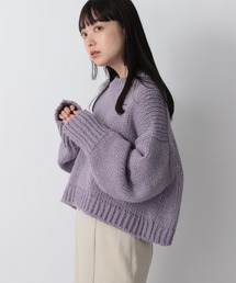 LOWRYS FARM | スラブショートプルオーバーＬＳ　239421(ニット/セーター)