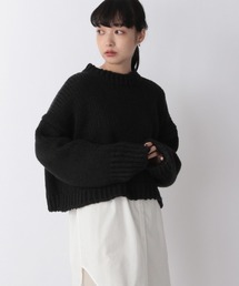 LOWRYS FARM | スラブショートプルオーバーＬＳ　239421(ニット/セーター)