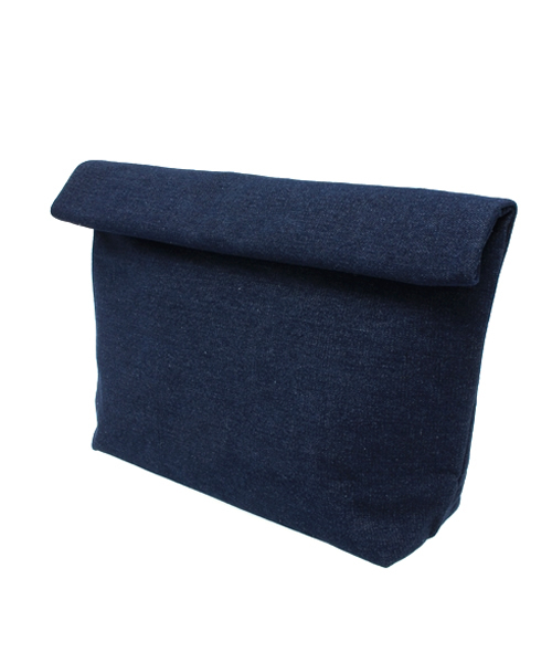 WEGO（ウィゴー）の「WEGO/デニムクラッチバッグ（クラッチバッグ・レディース・ダークインディゴブルー/ライトインディゴブルー・FREE）」の5枚目の写真