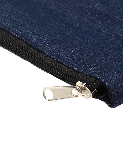WEGO（ウィゴー）の「WEGO/デニムクラッチバッグ（クラッチバッグ・レディース・ダークインディゴブルー/ライトインディゴブルー・FREE）」の8枚目の写真