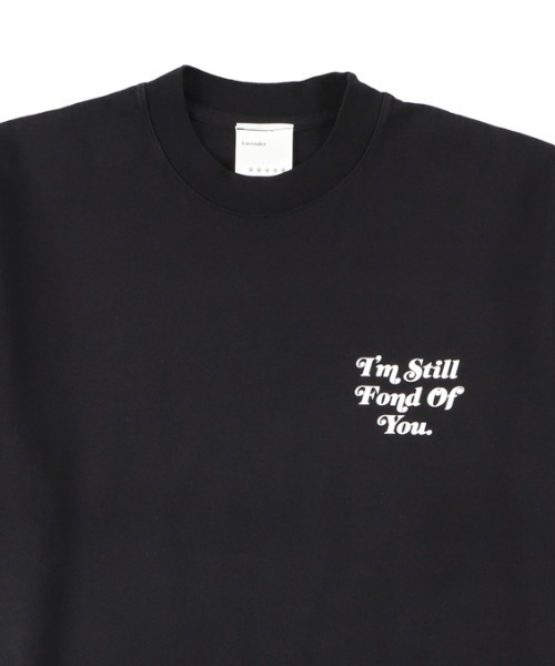 LAVENDER(ラベンダー)の「I'M STILL FOND OF YOU T-SHIRT(Tシャツ/カットソー・メンズ・ブラック×ホワイト/ブラック×パープル・MEDIUM/LARGE/XX-LARGE/X-LARGE)」の5枚目の写真