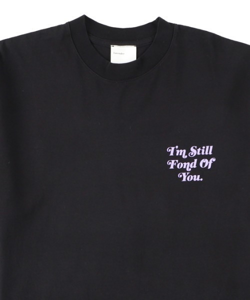 LAVENDER(ラベンダー)の「I'M STILL FOND OF YOU T-SHIRT(Tシャツ/カットソー・メンズ・ブラック×ホワイト/ブラック×パープル・MEDIUM/LARGE/XX-LARGE/X-LARGE)」の4枚目の写真