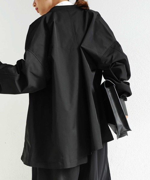 antiqua（アンティカ）の「アシメデザインジャケット（テーラードジャケット・レディース・ブラック・FREE）」の11枚目の写真