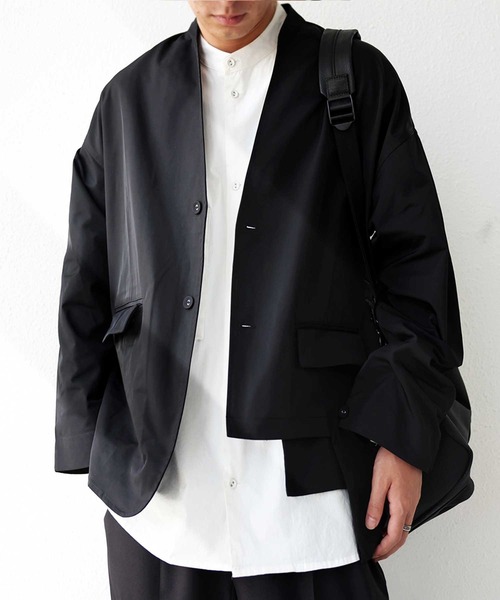 antiqua（アンティカ）の「アシメデザインジャケット（テーラードジャケット・レディース・ブラック・FREE）」の9枚目の写真