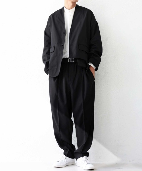 antiqua（アンティカ）の「アシメデザインジャケット（テーラードジャケット・レディース・ブラック・FREE）」の8枚目の写真