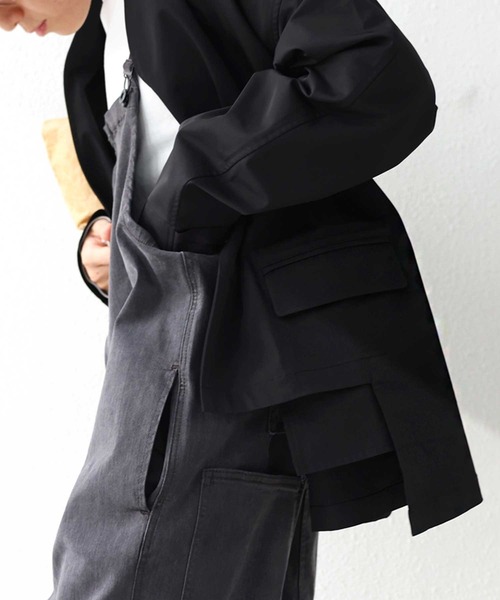 antiqua（アンティカ）の「アシメデザインジャケット（テーラードジャケット・レディース・ブラック・FREE）」の2枚目の写真