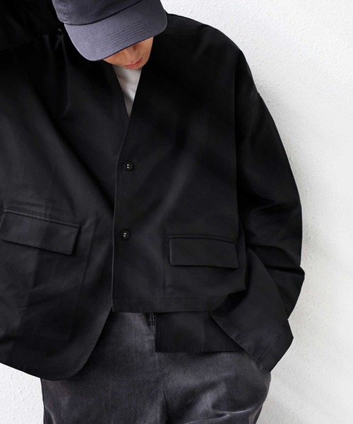 antiqua（アンティカ）の「アシメデザインジャケット（テーラードジャケット・レディース・ブラック・FREE）」の3枚目の写真