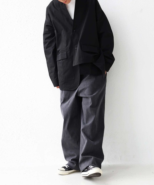 antiqua（アンティカ）の「アシメデザインジャケット（テーラードジャケット・レディース・ブラック・FREE）」の4枚目の写真