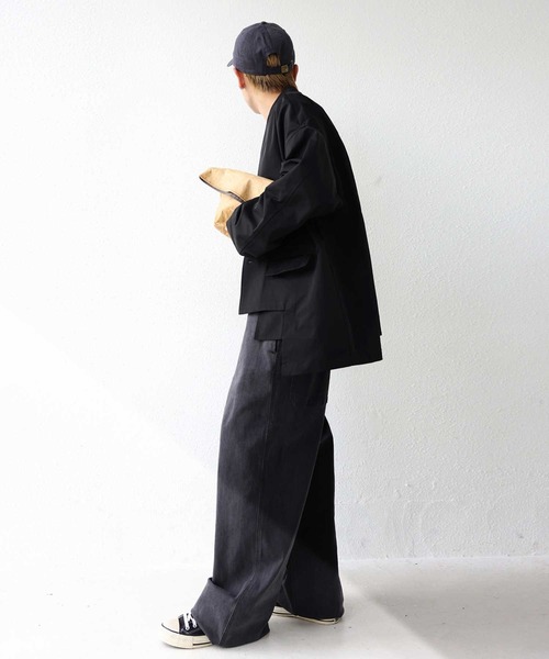 antiqua（アンティカ）の「アシメデザインジャケット（テーラードジャケット・レディース・ブラック・FREE）」の7枚目の写真