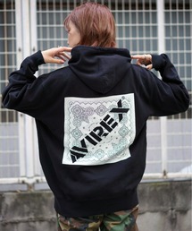 AVIREX | 【直営店限定】バンダナ ボックス ロゴ パーカー / BANDANA PRINT BOX LOGO PARKA Ⅱ / アヴィレックス(パーカー)