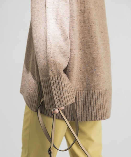 URBAN RESEARCH(アーバンリサーチ)の「ZIPUPニット(ニット/セーター・レディース・ベージュ/グリーン系その他・FREE)」の5枚目の写真