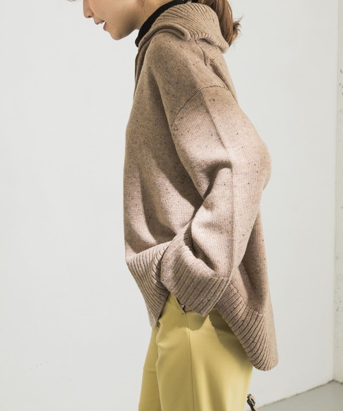 URBAN RESEARCH(アーバンリサーチ)の「ZIPUPニット(ニット/セーター・レディース・ベージュ/グリーン系その他・FREE)」の8枚目の写真