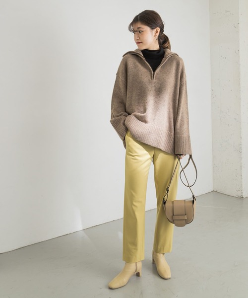 URBAN RESEARCH(アーバンリサーチ)の「ZIPUPニット(ニット/セーター・レディース・ベージュ/グリーン系その他・FREE)」の9枚目の写真