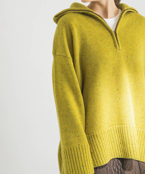 URBAN RESEARCH(アーバンリサーチ)の「ZIPUPニット(ニット/セーター・レディース・ベージュ/グリーン系その他・FREE)」の12枚目の写真