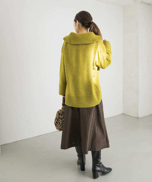 URBAN RESEARCH(アーバンリサーチ)の「ZIPUPニット(ニット/セーター・レディース・ベージュ/グリーン系その他・FREE)」の17枚目の写真