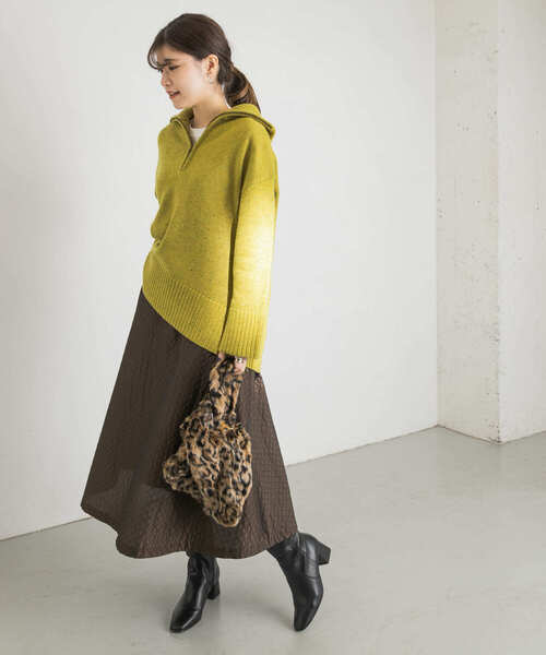 URBAN RESEARCH(アーバンリサーチ)の「ZIPUPニット(ニット/セーター・レディース・ベージュ/グリーン系その他・FREE)」の18枚目の写真