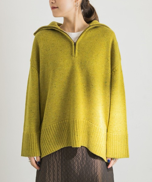 URBAN RESEARCH(アーバンリサーチ)の「ZIPUPニット(ニット/セーター・レディース・ベージュ/グリーン系その他・FREE)」の19枚目の写真