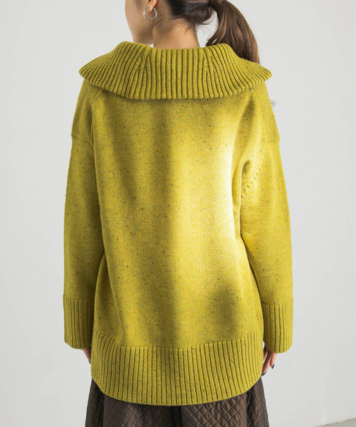 URBAN RESEARCH(アーバンリサーチ)の「ZIPUPニット(ニット/セーター・レディース・ベージュ/グリーン系その他・FREE)」の21枚目の写真