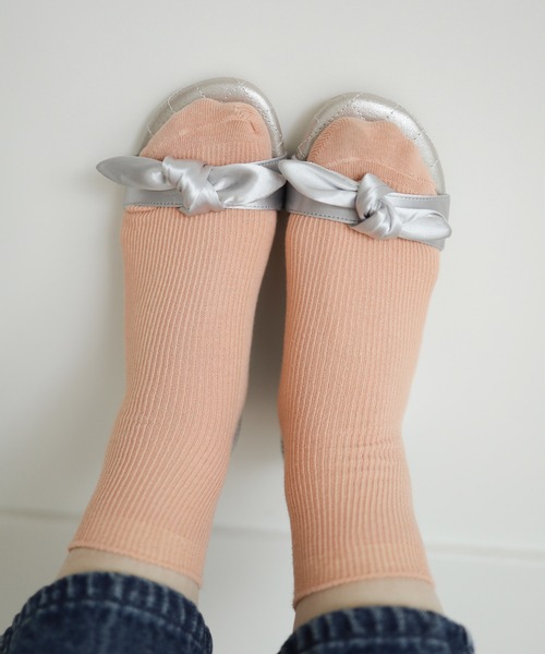 SESTO（セスト）の「gu22ss/リブショートソックス（ソックス/靴下・レディース・ブラック/レッド/パープル/ホワイト/グレー/ピンク/オレンジ/ダークグレー/グリーン/ブラウン/ブルー/ベージュ・FREE）」の14枚目の写真