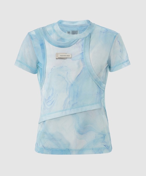 Feng Chen Wang(フェン・チェン・ワン)の「DREAM PRINT T-SHIRT(Tシャツ/カットソー・レディース・ブルー・S/XS)」の1枚目の写真