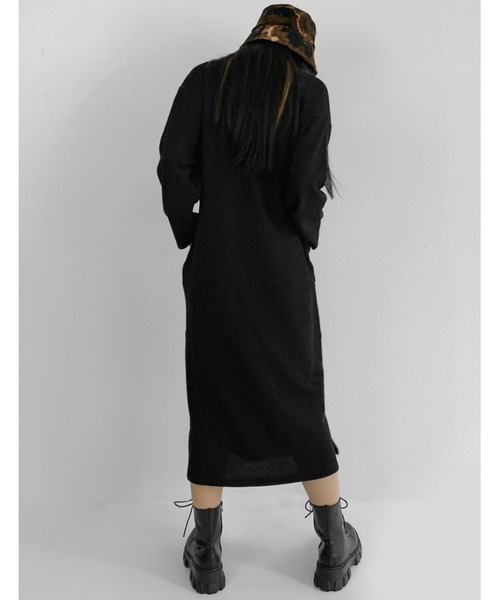 LVEU.（ラブユ.）の「Half zip one-piece / ハーフジップワンピース（ワンピース・レディース・ブラック/グリーン・FREE）」の15枚目の写真