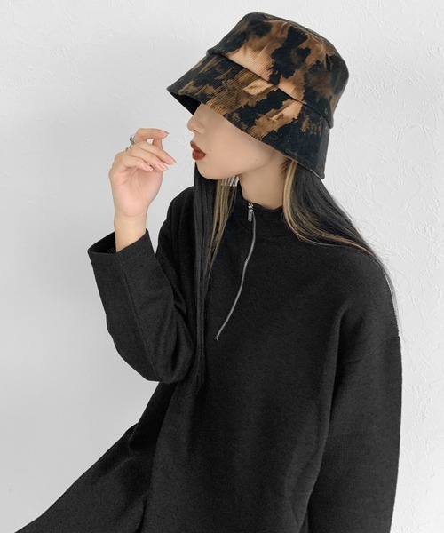 LVEU.（ラブユ.）の「Half zip one-piece / ハーフジップワンピース（ワンピース・レディース・ブラック/グリーン・FREE）」の13枚目の写真