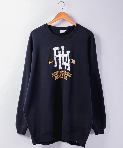 【セール】FILA 韓国 カレッジロゴ MLB ベースボール プリント 裏毛 スウェットトレーナー（スウェット）｜FILA HERITAGE（フィラヘリテージ）