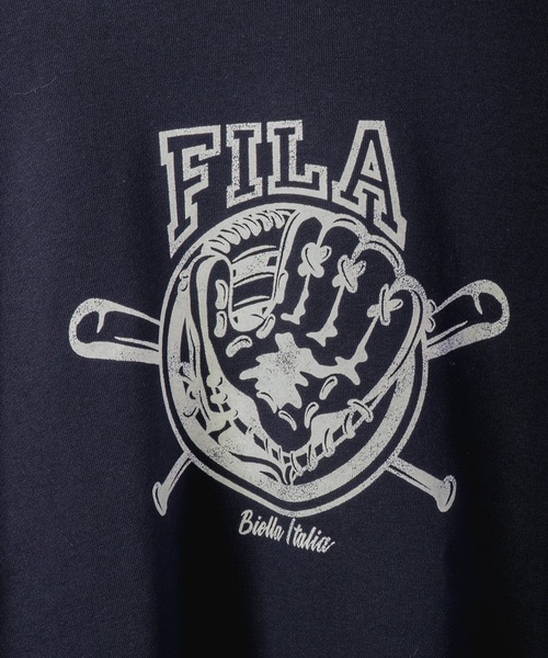 【セール】FILA 韓国 カレッジロゴ MLB ベースボール プリント 裏毛 スウェットトレーナー（スウェット）｜FILA HERITAGE（フィラヘリテージ）