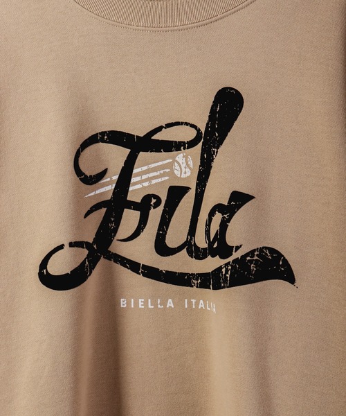 【セール】FILA 韓国 カレッジロゴ MLB ベースボール プリント 裏毛 スウェットトレーナー（スウェット）｜FILA HERITAGE（フィラヘリテージ）