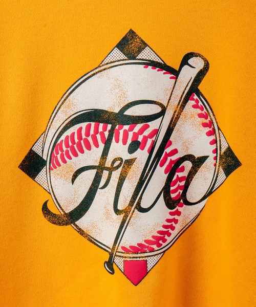 【セール】FILA 韓国 カレッジロゴ MLB ベースボール プリント 裏毛 スウェットトレーナー（スウェット）｜FILA HERITAGE（フィラヘリテージ）