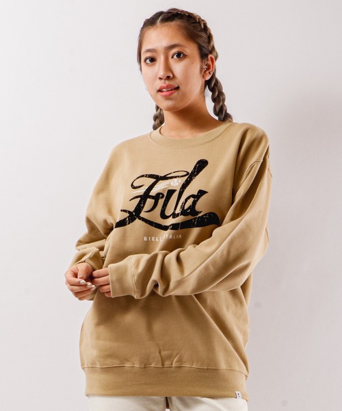 【セール】FILA 韓国 カレッジロゴ MLB ベースボール プリント 裏毛 スウェットトレーナー（スウェット）｜FILA HERITAGE（フィラヘリテージ）