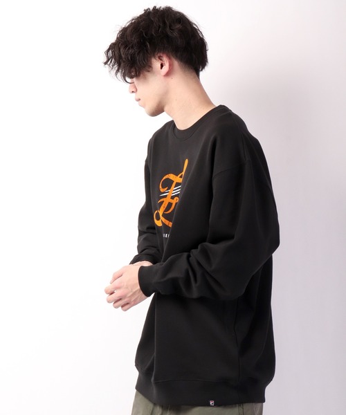 【セール】FILA 韓国 カレッジロゴ MLB ベースボール プリント 裏毛 スウェットトレーナー（スウェット）｜FILA HERITAGE（フィラヘリテージ）