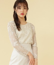 PROPORTION BODY DRESSING | ギャザースリーブレースブラウス / 1212110104(シャツ/ブラウス)