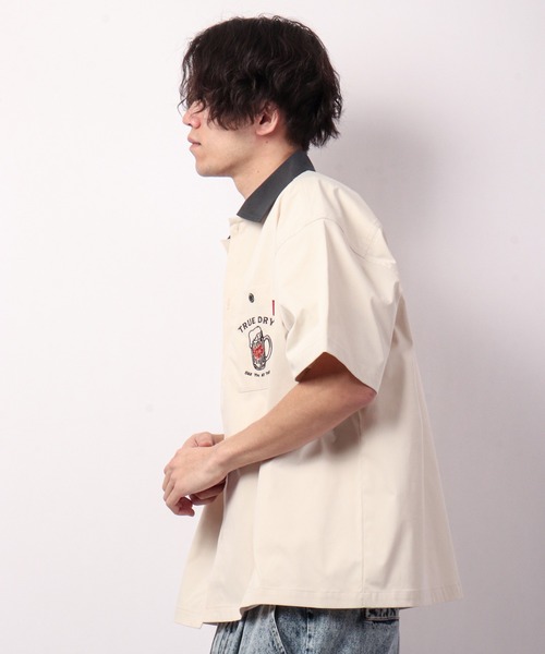 POWER TO THE PEOPLE(パワートゥーザピープル)の「POWER TO THE PEOPLE ワッペンワークシャツ(シャツ/ブラウス・メンズ・サックスブルー/アイボリー/チャコールグレー/ブラウン・L/M)」の12枚目の写真