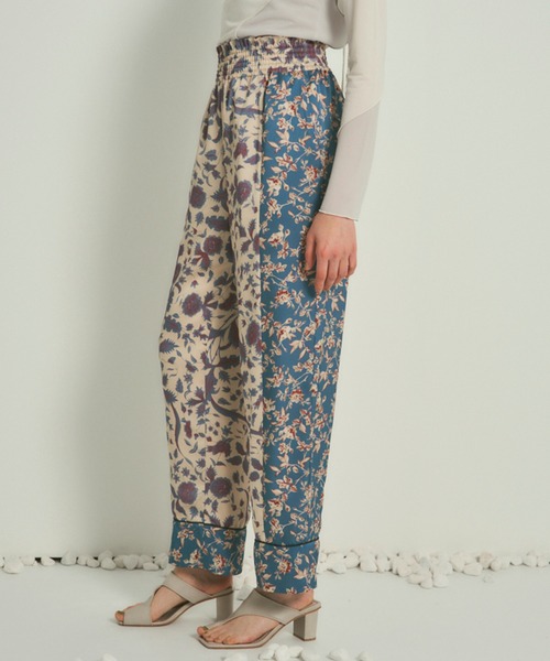 PUBLIC TOKYO(パブリックトウキョウ)の「【セットアップ対応】ヴィンテージフラワーワイドパジャマパンツ /ウォッシャブル(その他パンツ・レディース・オレンジ/ブルー・FREE)」の21枚目の写真