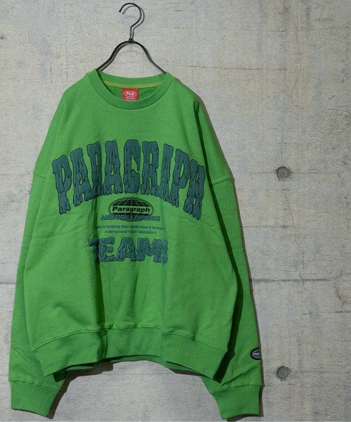 Paragraph（パラグラフ）の「【23】〔PARAGRAPH/パラグラフ〕インダストリアルカレッジロゴプリントスウェット（スウェット・メンズ・ブラック/アッシュグレー/グリーン・FREE）」の3枚目の写真