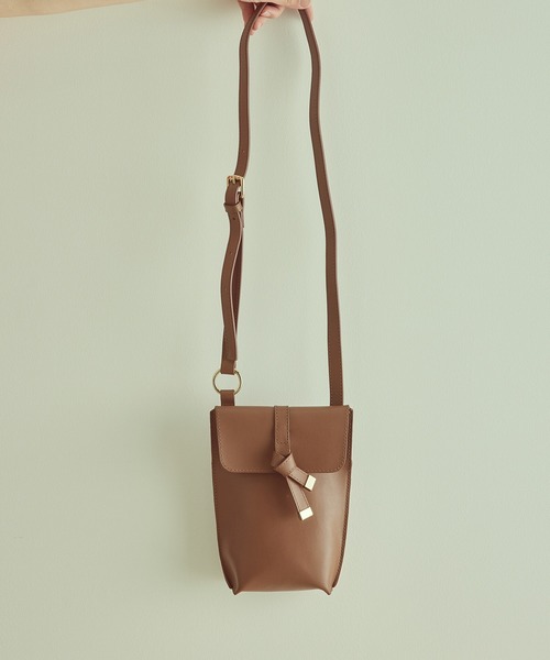 VIS（ビス）の「【アップサイクル】レザーミニミニショルダーバッグ（ショルダーバッグ・レディース・ブラック/ブラウン/グレー系その他/イエロー系その他/イエロー系その他4・FREE）」の3枚目の写真