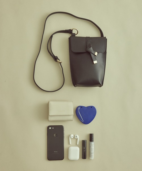 VIS（ビス）の「【アップサイクル】レザーミニミニショルダーバッグ（ショルダーバッグ・レディース・ブラック/ブラウン/グレー系その他/イエロー系その他/イエロー系その他4・FREE）」の22枚目の写真