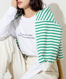 ANGIE | 【UNITED ATHLE】メッセージカラーロゴプリントロンＴ(Tシャツ/カットソー)