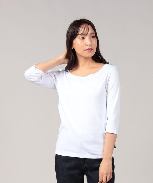 agnes b.（アニエスベー）の「JG13 TS コットンカットソー（Tシャツ/カットソー・レディース・ホワイト・2/1/3）」の4枚目の写真