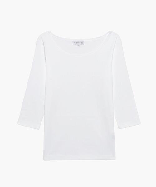 agnes b.（アニエスベー）の「JG13 TS コットンカットソー（Tシャツ/カットソー・レディース・ホワイト・2/1/3）」の9枚目の写真