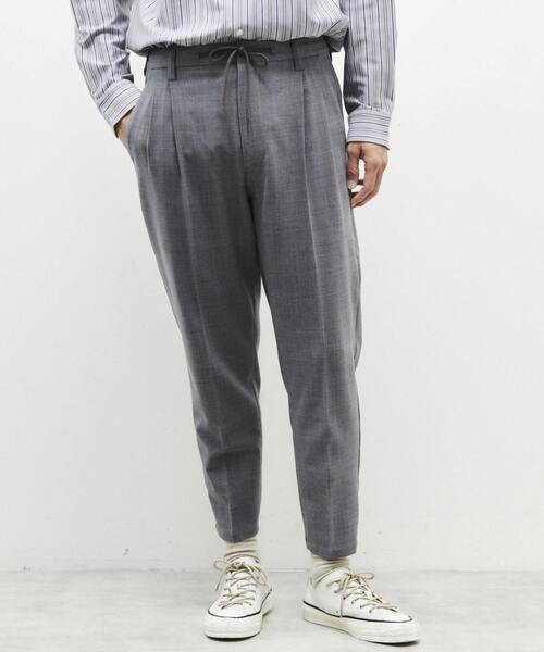 MEN'S MELROSE（メンズメルローズ）の「2wayTWギャバジンツータックパンツ（その他パンツ・メンズ・ブラック/グレー・S/M/L）」の12枚目の写真