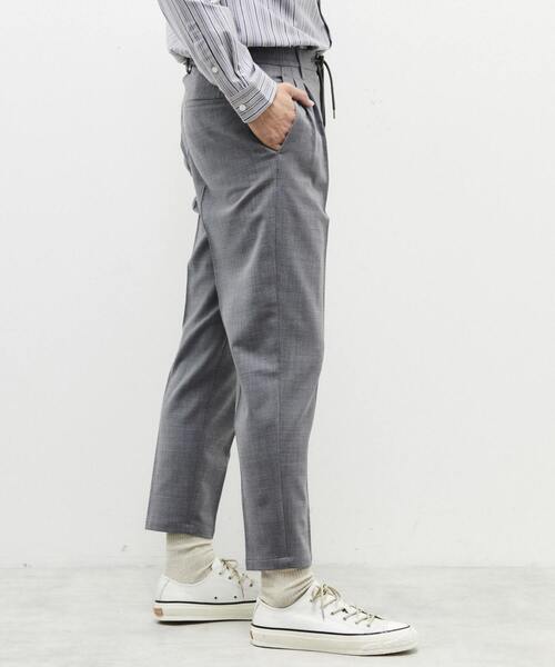 MEN'S MELROSE（メンズメルローズ）の「2wayTWギャバジンツータックパンツ（その他パンツ・メンズ・ブラック/グレー・S/M/L）」の9枚目の写真
