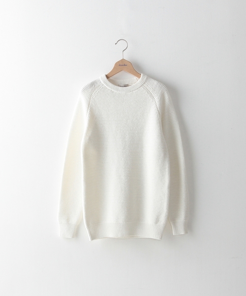 Steven Alan(スティーブンアラン)の「<steven alan> 5G PURL CREW/ニット◆(ニット/セーター・メンズ・ホワイト/ブラック/グレー・SMALL/MEDIUM/LARGE/X-LARGE)」の2枚目の写真