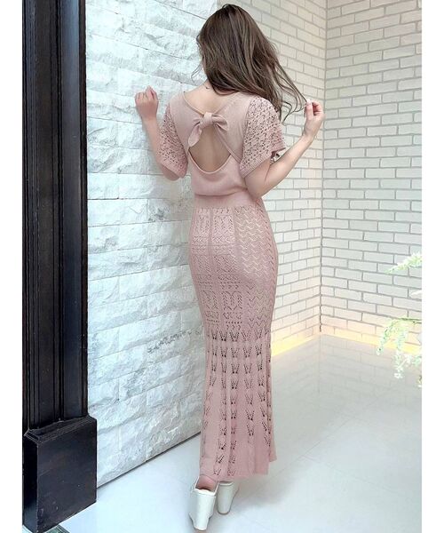 RESEXXY(リゼクシー)の「クロシェマーメイドワンピース(ワンピース・レディース・ブラック/ベージュ/ピンク/アイボリー・FREE)」の7枚目の写真