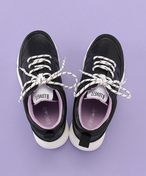 by LOVEiT(バイラビット)の「厚底スニーカー(スニーカー・キッズ・ブラック/オフホワイト・23cm/21cm/24cm/22cm)」の13枚目の写真