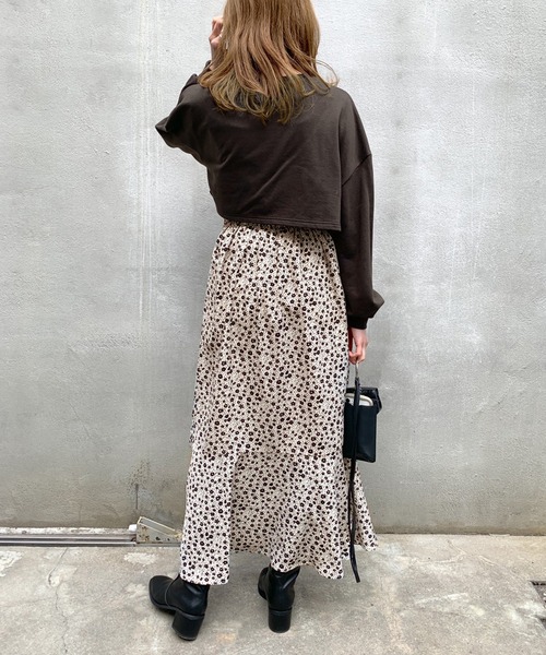 OLIVE des OLIVE（オリーブデオリーブ）の「ショートトップス×キャミワンピset（ワンピース・レディース・ブラック/ミント/アイボリー・FREE）」の12枚目の写真